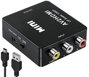 yzRCA to HDMI ϊRo[^[ AV to HDMI ϊRo[^[ RCA R|Wbg iԁAAj 3F[q hdmi ϊA_v^ 1080P/720P؂ւ