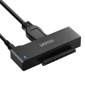 yzUnitek SATA to USB3.0iUSB-A+USB-C) ϊP[u 2.5 3.5C` HDD/SSD Ȃǂ̃n[hhCuSATA whCu ɑΉ SATAI/II/III dA_v^i12V/2Adtj UASPΉ ] ő18TB
