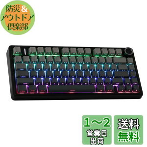 yzEPOMAKER x Aula F75 Q[~OL[{[h KXPbg JjJL[{[h 5wpbhmut 75% CX zbgXbpu Bluetooth/2.4GHz/USB-C RGB ZKF؎擾 (Black Gradient, 