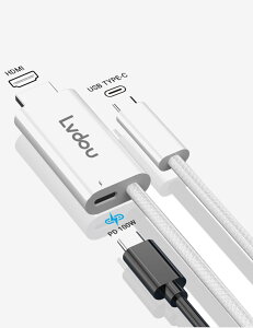 Lvdou USB-C HDMI ϊP[u 1.8M ^CvC HDMI ϊA_v^ Switch hbN Ή 4K 60HzfóEPD}[d xȂE\`bv40Gbp] iPhone 15/16Pro/MacBook Air/Pro/iPad Pro/Surface Pro7ȍ~/iMac2018