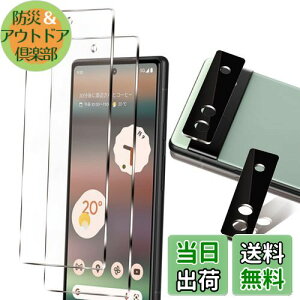【4枚セット】 グーグルピクセル6a 保護フィルム 2枚 + カメラフィルム2枚【指紋認証対応】 ピクセル6a 保護フィルム [旭硝子製素材 硬度9H ラウンドエッジ加工 ケース対応 高光沢 気泡ゼロ 飛
