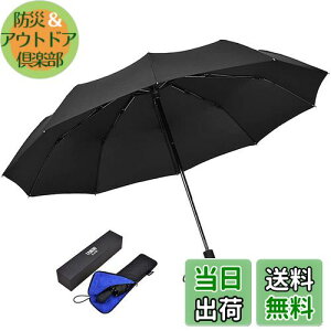 【送料無料】TAIKUU おりたたみ傘 メンズ 大きいサイズ 軽量 12本骨 折りたたみ傘 大きい 丈夫 折り畳み傘 頑丈 耐風 強風に強い 折畳傘 メンズ 手動 超撥水 傘ケース付き(ブラック)