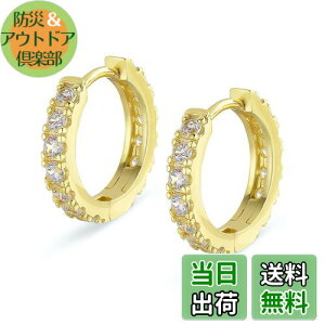 【送料無料】KRKC&CO フープピアス 15mm メンズピアス レディース シルバー925 金属アレルギー対応 両耳 ジルコニア 14k金メッキ ラウンドフープ シンプル メンズ レディース イヤリング CZダイヤ