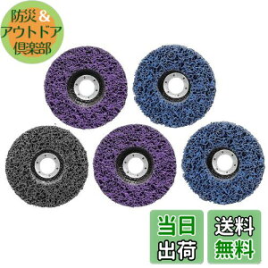【送料無料】STEBRUAM クリーニング 研磨 ディスク 125mm 5個セット サビ クリーニング DIY木材 塗装ペイント除去 研削金属 サンダー ペンキ ディスクグラインダー 研磨パッド グラインダー(2枚プ