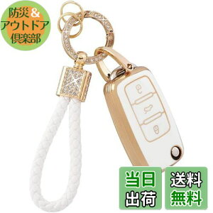 Catland フォルクスワーゲン キーホルダー キーケース 3ボタン VW パサート B5 B6 ゴルフ 4 5 6 ジェッタ Mk1 2 3 4 5 6 ティグアン Gol シロック 鍵 キーカバー スマートキーケース キーチェーン ドレス