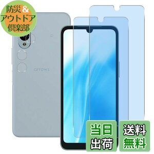 【送料無料】ブルーライトカット93% 【 2+2枚セット 】Wekrsu 国産旭硝子素材 強化ガラス 対応 arrows We2 F-52E FCG02 ガラスフィルム (2枚入り) + レンズ保護フィルム (2枚入り) アローズwe2フィルム カ