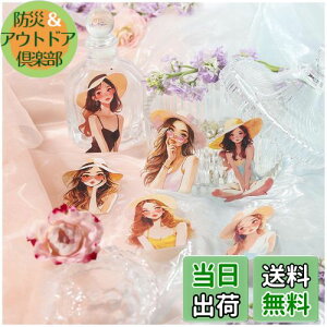 【送料無料】Arpaper シール コラージュ 素材 フレークシール 詰め合わせ 女の子 ステッカー 人物 PET シール おしゃれ かわいい 手帳 スマホ ノート キーボード デコ コラージュ 防水 手帳シー