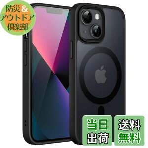 yzJETech iPhone 13 mini 5.4C`p }Olbg P[X MagSafeɑΉ ̃}bgw ^ ϏՌ Jo[ (ubN)