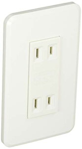 【送料無料】エルパ (ELPA) エレガントダブルコンセント コンセント 配線 DIY 125V 15A 2口用 B-1951H