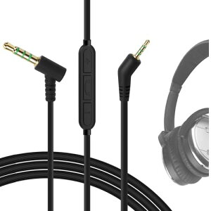 yzGeekria P[u ݊ I[fBIR[h {[Y Bose QuietComfort 3, QC3 wbhzP[uA2.5mm ɓK CC}CNƉʃRg[ 1.2m