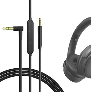 yzGeekria P[u ݊ I[fBIR[h {[YBose QuietComfort Ultra, QC SE, QC 45, QC 35 II, QC 35 wbhzP[uA2.5mm ɓK CC}CNƉʃRg[ 1.2 m