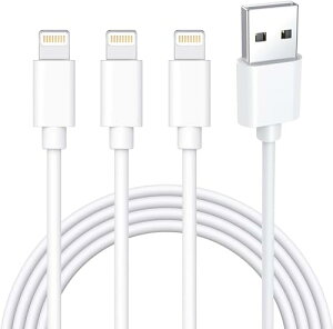 �y���������ziphone �[�d�P�[�u�� ���� ���C�g�j���O�P�[�u�� 2m*3�{�Z�b�g �[�d�R�[�h �A�C�t�H���[�d �P�[�u�� �����ӂ��� lightning �P�[�u�� �l�C ���� �����L���O �}�� �[�d�� ���ϋv �f���h