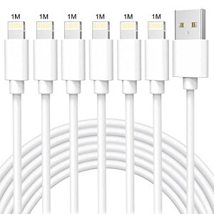 �y���������ziPhone �[�d�P�[�u�� 6�{�Z�b�g1M*6 �������C�g�j���O�P�[�u�� �}���[�d �A�C�t�H���[�d Lightning�P�[�u�� �f���h�~ ���ϋv �f���h�~ iPhone12 11 8 7 6 SE �[�d�P�[�u�� iPhone Max XR XS Airpods