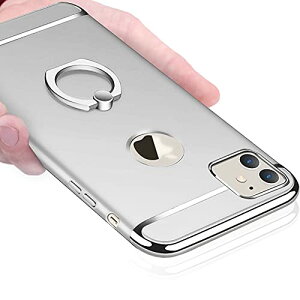 【送料無料】KUJQOC iPhone 12 Mini ケース リング付き 衝撃防止 全面保護 耐衝撃 指紋防止 スタンド機能 3パーツ式 アイフォン12 Mini ケース 落下防止 薄型 耐久 スクラッチ防止 着脱しやす 擦り傷