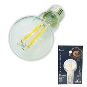 【送料無料】マクサー電機 白熱電球のように光る LED電球 PS35 (直径35mm) 口金 E17 (17mm) ミニクリプトン電球 タイプ 40W クラスの明るさ クリア