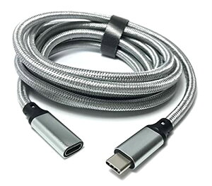 【送料無料】Access 200cm 【 Gen2(10Gbps) PD対応 100W/5A急速充電 】USB Type C ケーブル USB-C & USB-C ケーブル オス-メス タイプC ケーブル アルミヘッド 2重編みケーブル あらゆる Type-C 機器対応 EC67OM-200