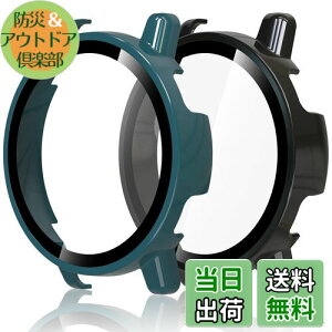 �y���������zHianjoo 2������ Garmin Vivoactive 5 �Ή� �P�[�X �ی�J�o�[+�t�B���� ��̌^ �K�[�~�� Vivoactive 5 �Ή� �J�o�[ �ی�t�B���� PC�f�ނ̃t���[�� �S�ʕی� �Ռ��z�� �����x�^�b�` [�u���b