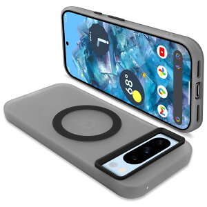【送料無料】ONETIAOLONG Google Pixel8Pro ケース MagSafe対応 クリア 耐衝撃 グーグル ピクセル 8Pro マグセーフ対応 カバー PC背面 TPU スマホケース ストラップホール付き 滑り止め 落下防止(ブラッ