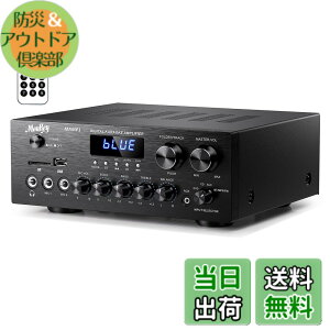 �y���������zMoukey �p���[�A���v �V�X�e�� �}�C�N�~�L�T�[ 220W Bluetooth�Ή� �f���A���`�����l���T�E���h�I�[�f�B�I�X�e���I���V�[�o�[ ���j�^�����O/USB�ASD�AAUX�AMIC IN/�G�R�[�A���W�I�ALCD-�z