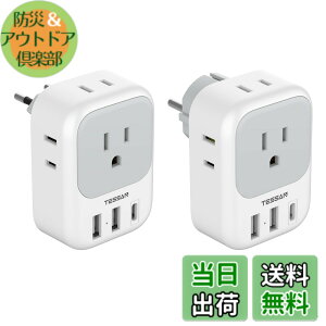 �y���������zTESSAN �ϊ��v���O C�^�C�v SE�^�C�v �C�O���s�p 4��AC������ 3USB�|�[�g�t�� �؍�/�C�^���A/�X�y�C��/�h�C�c ���[���b�p�Ȃǂ̍��ɑΉ�