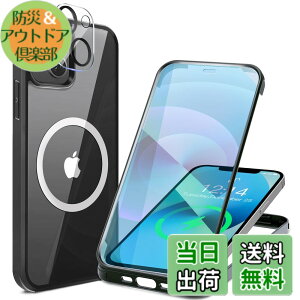 �y���������zHAUTRKBG iPhone 13 Mini �p �P�[�X �N���A ���ʋ����K���X 360°�S�ʕی� [MagSafe�Ή�] [�J�����t�C������] [�s�q�^�b�`] �}�O�Z�[�t ���C�����X�[�d�Ή� �ČRMIL�K�i�擾 �ϏՌ� �A�C�t