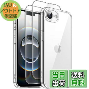 �y���������zJETech 3 in 1 iPhone 17e (2026) / iPhone 16e�p �P�[�X 2�������K���X�t�B�����t�� ���΂܂Ȃ� �ϏՌ��o���p�[ �X�}�z�J�o�[ 6.1�C���`�f�B�X�v���C �F�F�N���A