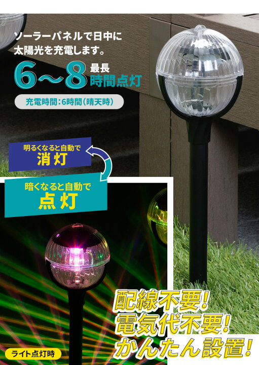 楽天市場 ソーラー式イルミネーションガーデンライト 2個組 ソーラーライト 屋外照明 埋め込み エクステリア 玄関 庭 屋外 省エネ エコ センサー 自動点灯 消灯 太陽光 明るい おしゃれ ライトアップ セーブインダストリー 防犯防災専門店 ワクイショップ