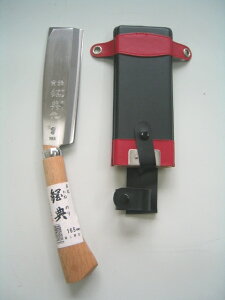 C-15 165mm鋼付高級鞘鉈(片刃) 鋼典 かねのり カネノリ 五十嵐刃物工業 園芸 ガーデニング 剪定 ナタ 鉈 なた 切る 削る 割る アウトドア キャンプ 燕三条