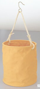 10号(オレンジ)底板付き電工用バケツ 直径30cm×高さ35cm フック付き(KB-06-30BBR) ガーデニング DIY 道具 工具 ツール 大工 外仕事 工事 現場 職人 コヅチ 燕三条