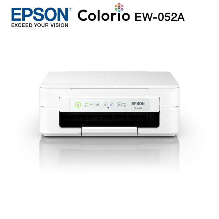 楽天市場 エプソン Epson カラー インクジェット 複合機 Ew 052a ホワイト L判 ハガキ 年賀状 印刷 プリンター Ew052a 本体 プリンター本体 Elebo エレボー 楽天市場店