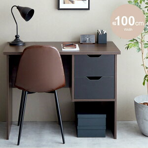 デスク 机 パソコンデスク 幅100cmデスク オフィスデスク 収納付きデスク ワークデスク テレワークデスク おしゃれ コンパクト デスクテーブル 省スペース 書籍机 フリーデスク PCデスク パソ