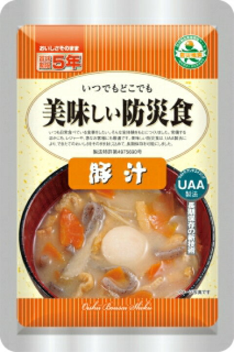 楽天市場】非常食 おかず 豚汁 5年 保存食 お惣菜 アルファフーズ UAA 