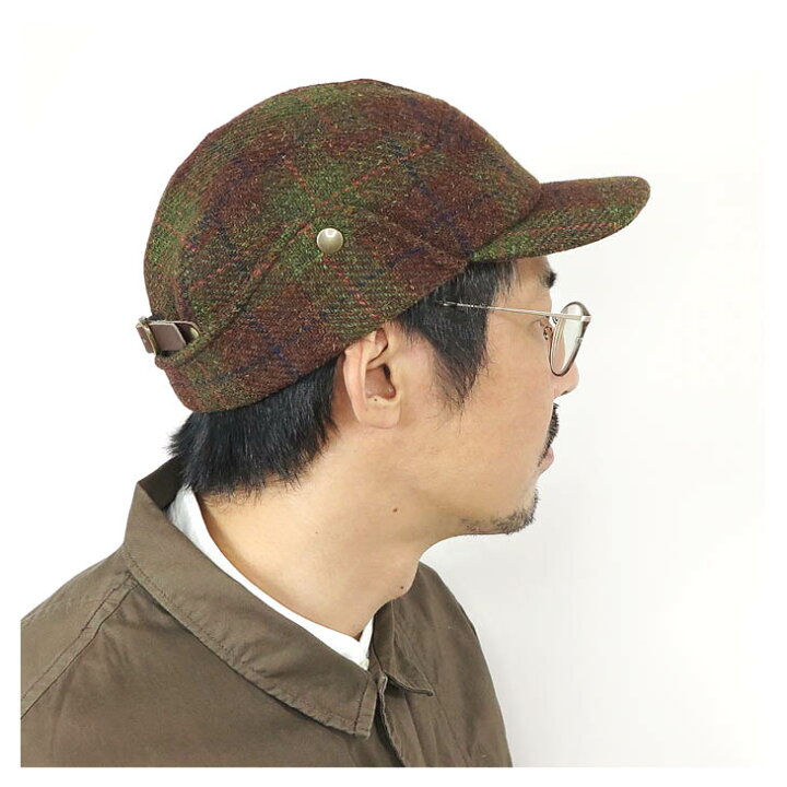 楽天市場】キャップ cap ジェットキャップ 耳あて ツイード レザー 