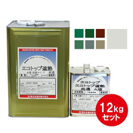 エコトップ遮熱 東日本塗料 トップコート 12kgセット 環境対応防水外装用 遮熱塗料 超耐候