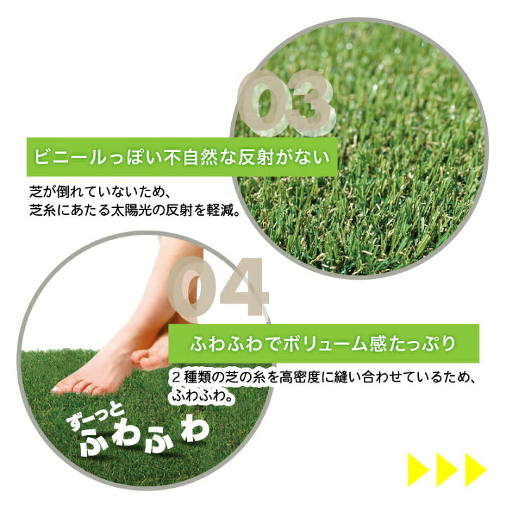 楽天市場】メモリーターフ ユニオンビズ MT25-0110 人工芝 1m×10m 芝丈 