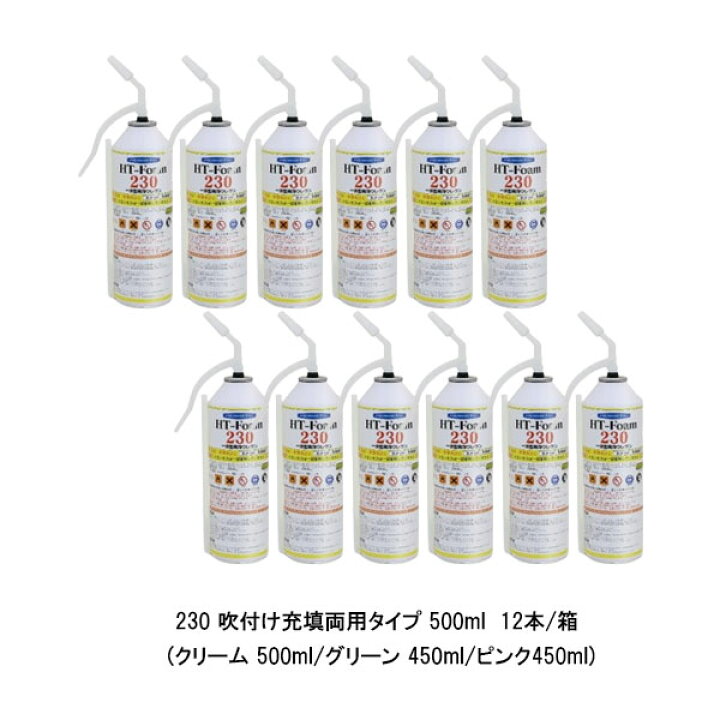 楽天市場】ヘルメチック HT-Foamシリーズ 230 吹付け充填両用 12本箱 