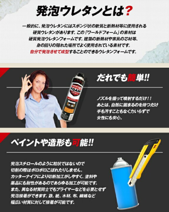 楽天市場】ワールドフォーム ウレタン タイセイ 750ml 15本箱 ノズル 