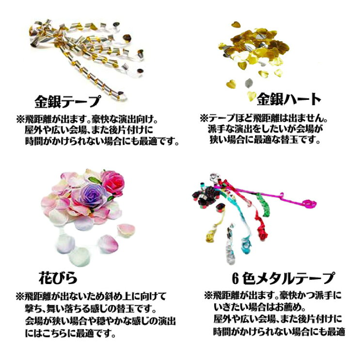 楽天市場】エアー式 クラッカー ジョイフルクラッカーセット 選べる 