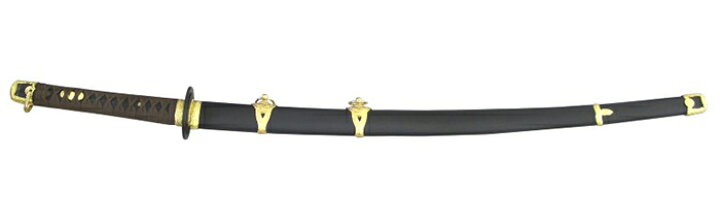 楽天市場】模造刀 軍刀 GN-9 海軍 大刀 茶紐 黒柄 黒木鞘 樋入刀身 