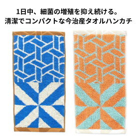 お買い物マラソン先着11名様限定15%OFFクーポンあり 1日中、細菌増加を抑制出来る“ナノファイン”加工を施した、かさばらずに持ち歩けるコンパクトなハンカチです。清潔さがつづく 抗菌 ハンカチ 今治タオル 抗菌 QLIN humor メール便対応