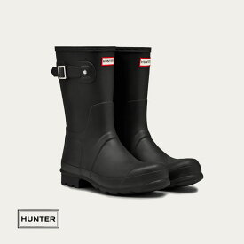 【メンズ】HUNTER ハンター メンズ オリジナルショートブーツ ブラック 商品番号：MFS9000RMA