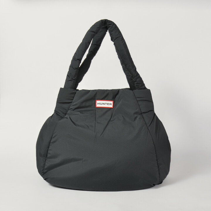 楽天市場】HUNTER イントレピッド パファー ラージトートバッグ BLK 