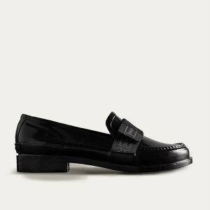 ・【レディス】HUNTER ハンター レディース リファインドボウグロスペニーローファー ブラック  商品番号:WFF1096RGL