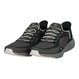 PUMA �v�[�} �V���[�Y SOFTRIDE �t���b�N�X ���[�X EASE IN ALT ���C�h Shadow Gray-PUMA Black-Cool Light Gray 31199607