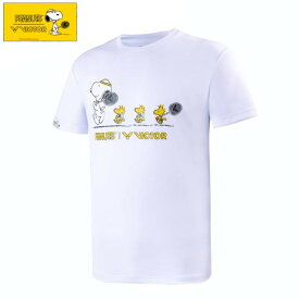 【6/4 20時～エントリーでP5倍】【即納 あす楽】VICTOR ビクター PEANUTS コラボ商品 バドミントン Tシャツ スヌーピー T-SNA メンズ レディース メンズ レディース 部活動 クラブ