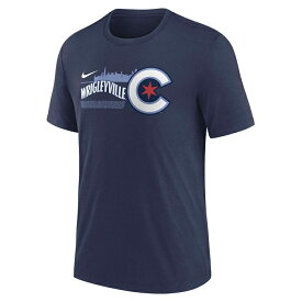 【即納 あす楽】NIKE ナイキ MLB CUBS シカゴ・カブス 半袖Tシャツ メンズ シティ コネクト2 TRI BLEND NJFD-44B-EJ-QHA MIDNIGHT N メジャー 野球
