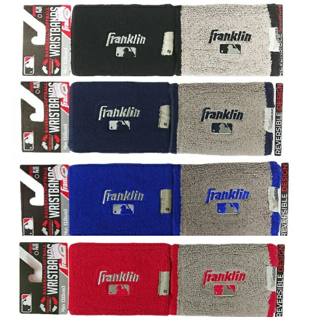 Franklin   フランクリン 日本正規販売店 23350c リストバンド リバーシブル（両手）ギフト 腕 汗ふき  野球用品  