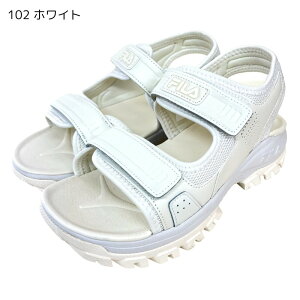 【即納】夏物セール 半額 50%OFF FILA フィラ レディース スポーツサンダル サンダル DISRUPTOR SD PUFFY ホワイト USS24036 109 シューズ 厚底 歩きやすい 軽い 女の子 女性 スポーティー Aぇ!group 正門