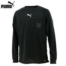 【即納 あす楽】PUMA プーマ 705378 サッカー 審判 メンズ 長袖レフリーシャツ ブラックサッカー フットボール ウエア スポーツウエア