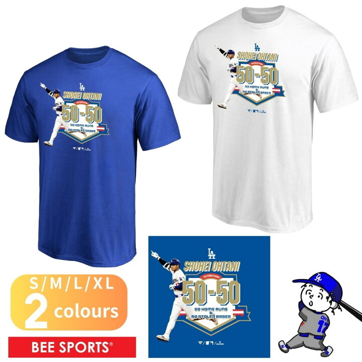 楽天市場】即納 メンズサイズFanatics 大谷翔平 50-50達成記念Tシャツ